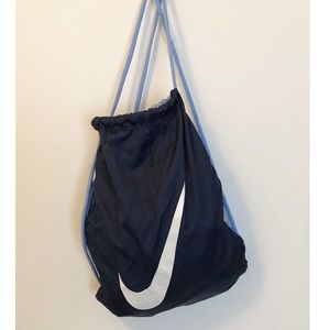 Nike Two-Tone Blue Drawstring Bag